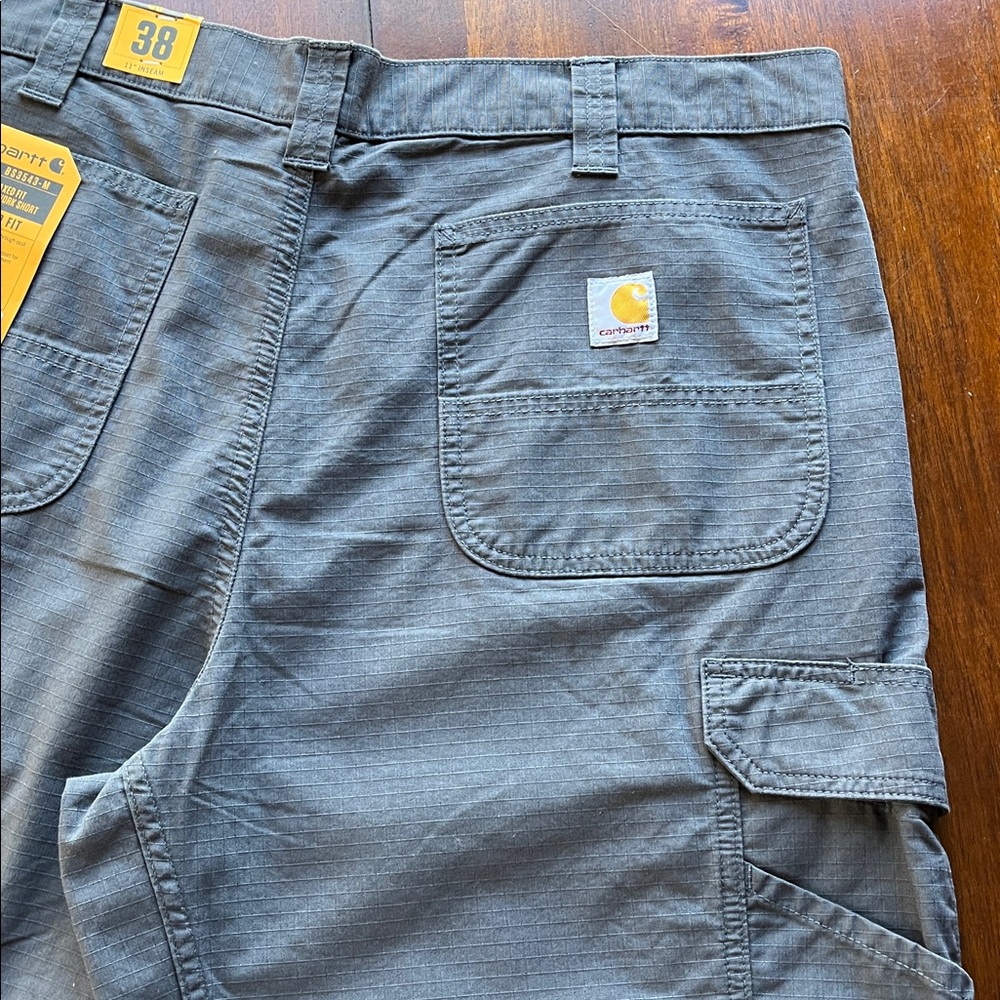 NWT Carhartt Dark Gray Ripstop Cargo Shorts Size 38 - Picture 4 of 16